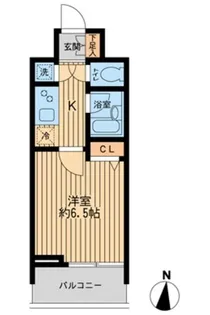 東京都新宿区弁天町【マンション】の間取り