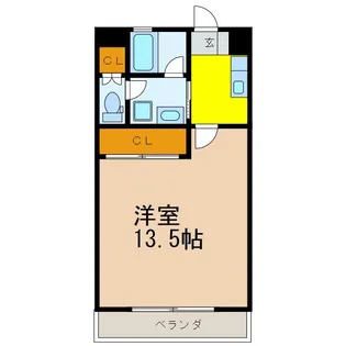 カーサコリーナ【1階】の間取り