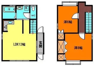 工友荘Cの間取り