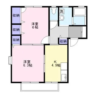 モアクレストA【2階】の間取り