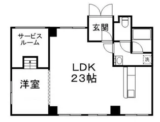 メゾン千早【1階】の間取り