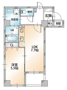 マルメゾン浅草橋【3階】の間取り