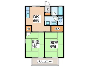 メゾン吉津【1階】の間取り