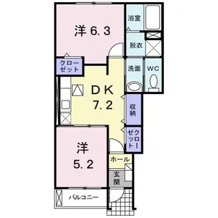 フィオーレWAKO H.S【1階】の間取り