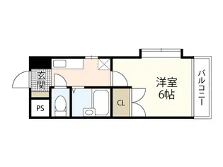 グランディールKY【8階】の間取り