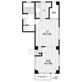 EAST AZABU K【1階】の間取り