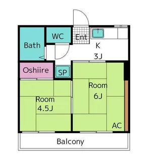 ヴィラ山王 B棟【1階】の間取り