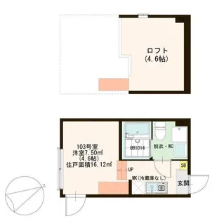 ハーモニーテラス新河岸【1階】の間取り