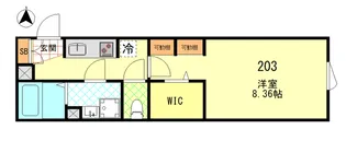 CFジオーレ殿町【2階】の間取り