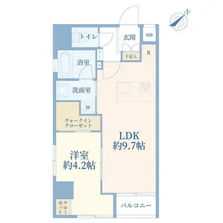 ザ・レジデンス・オブ・トーキョーY21【8階】の間取り