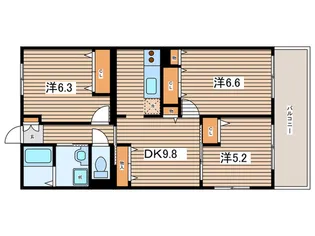 オーキッドレジデンス港北綱島ウエスト【5階】の間取り