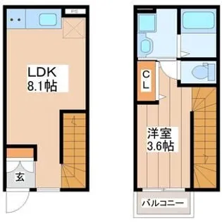アルカンシエルK【1階】の間取り