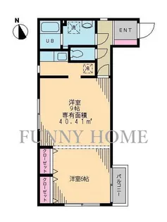 モデュロール豪徳寺【2階】の間取り