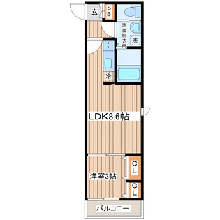 J Residence Otemachi【3階】の間取り