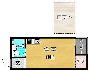 山本ハイツ【1階】の間取り