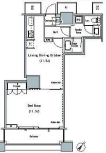 THE TOKYO TOWERS MID TOWER【29階】の間取り