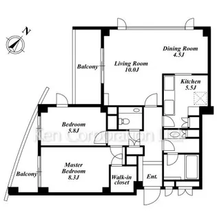 クリスティ大山【1階】の間取り