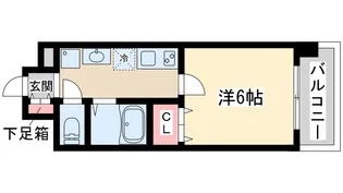 プレミアムステージ新大阪駅前2【7階】の間取り
