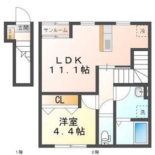 アーバンテラス【2階】の間取り