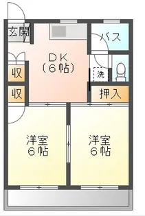藤コーポ【2階】の間取り