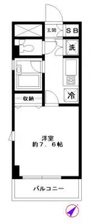 グレイスコート東【4階】の間取り