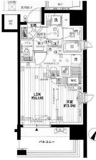 クレヴィア日本橋水天宮前HAMACHO RESIDENCE【9階】の間取り