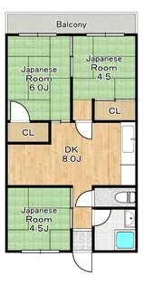 北代ビル【3階】の間取り