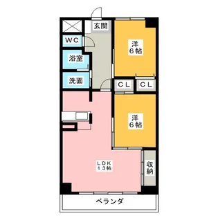 WOOD BELL青山【6階】の間取り