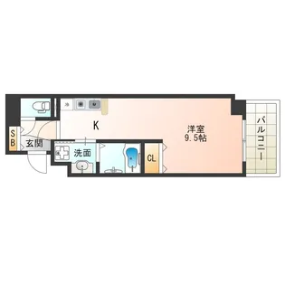 アリオーラ西梅田【4階】の間取り