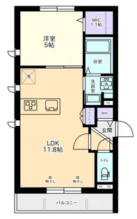 Bronnley Court【1階】の間取り