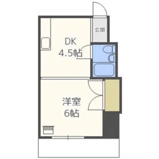 コーポ幌北【5階】の間取り