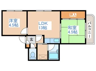 ブル-ムハイツ【3階】の間取り