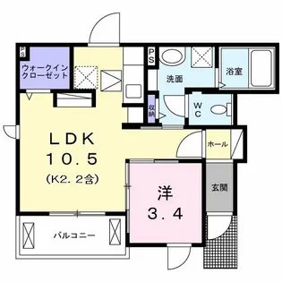 ラ・ポーム グラン【1階】の間取り