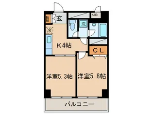 シーザーレジデンスつつじヶ丘【3階】の間取り