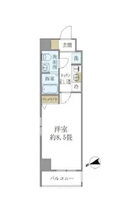 ザ・パールレジデンス芝公園【5階】の間取り