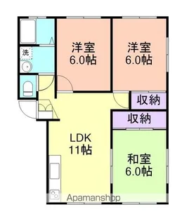 メロディハイムしみずC【3階】の間取り