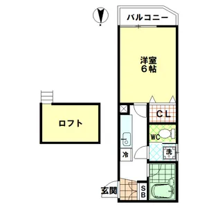 サニーハイツIII【2階】の間取り