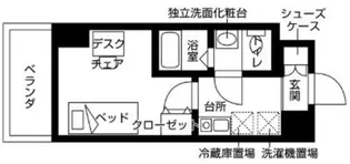 フレンシアエール町田【14階】の間取り
