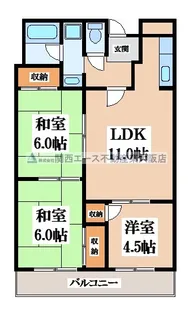 ハピネス39【2階】の間取り