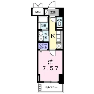 クラシェス新長田【5階】の間取り