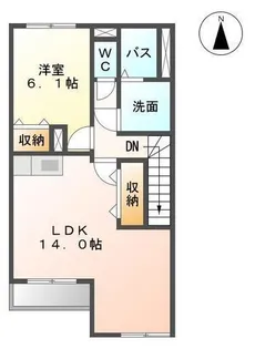 ヴァンベール 臼杵【2階】の間取り