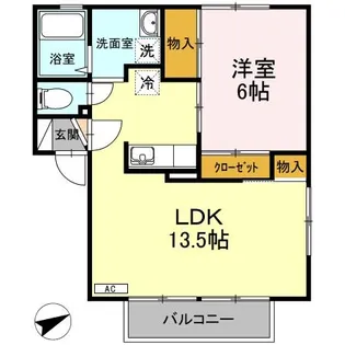 ドリームさくら【1階】の間取り