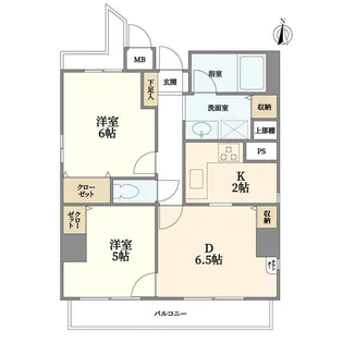 コスモ元浅草【11階】の間取り