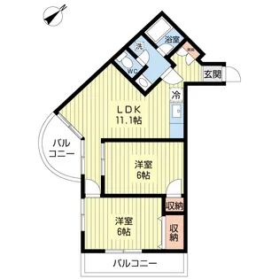 シャルマン・ドムール【2階】の間取り
