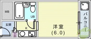 メゾン・ド・六甲パートI【5階】の間取り