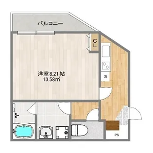 リックスバンビーノ【2階】の間取り