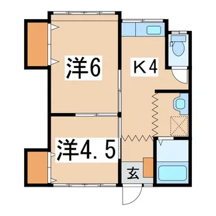 みのりハイツ【2階】の間取り