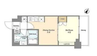 ベルファース駒沢三丁目【2階】の間取り