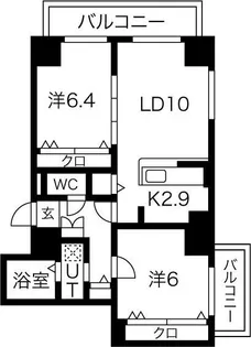 saphir菊水(サフィールキクスイ)【8階】の間取り