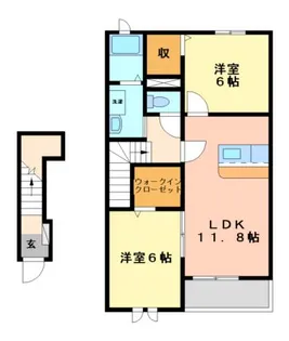 ノイ・グランツ【2階】の間取り